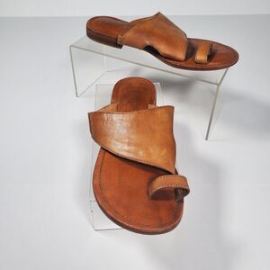 Free People Women's Sant Antoni Brown Leather Sandals Size EU 37 US 6.0 - 6.5